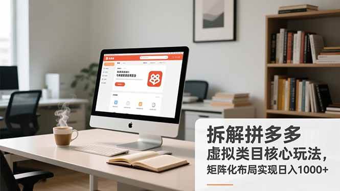 （16906期）拆解拼多多虚拟类目核心玩法，矩阵化布局实现日入1000+-离锋创库