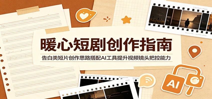 暖心短剧创作指南:告白类短片创作思路搭配AI工具提升视频镜头把控能力-离锋创库