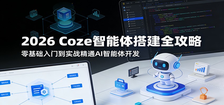 2026 Coze智能体搭建全攻略：零基础入门到实战精通AI智能体开发-离锋创库