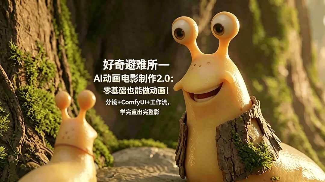 (18924期)好奇避难所—AI动画电影制作2.0:零基础也能做动画!分镜+ComfyUI+工作流,学完直出完整影片-离锋创库