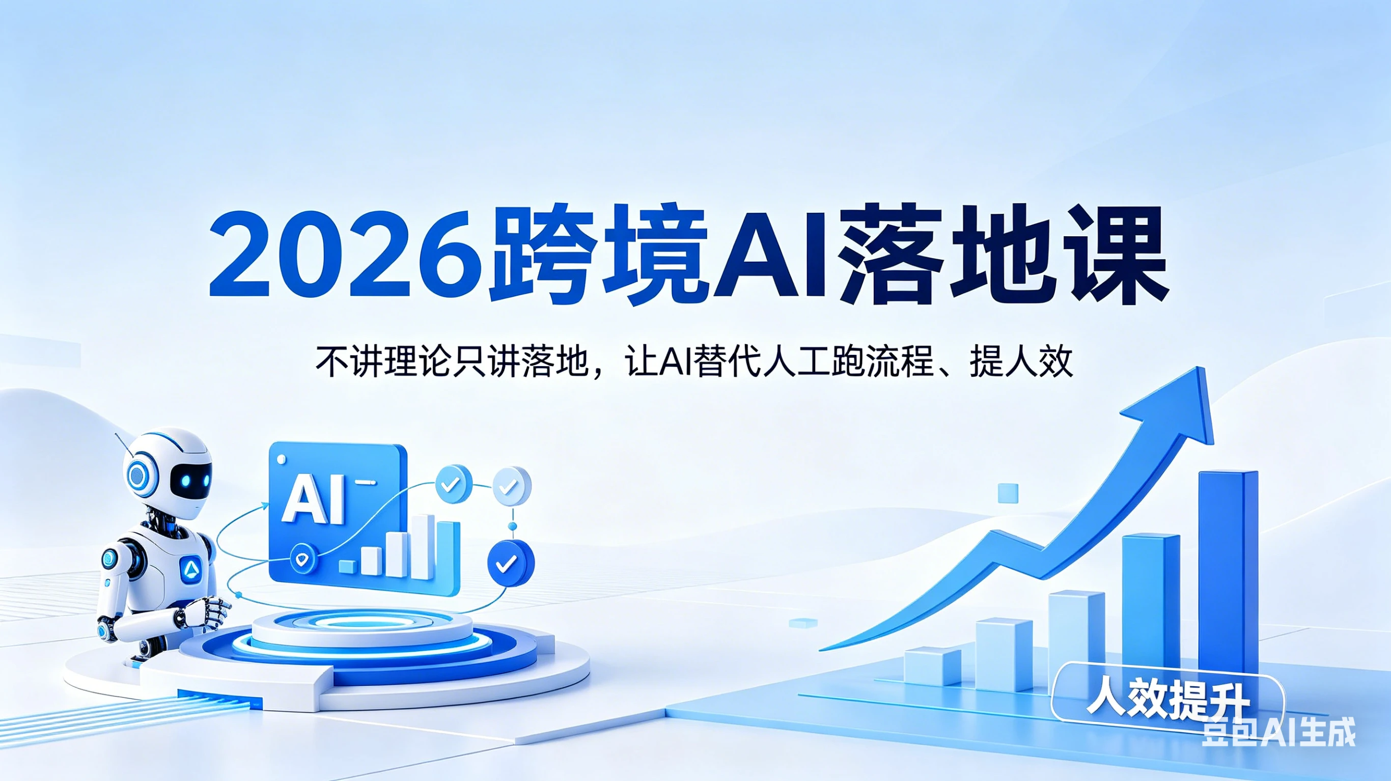 【精】2026跨境AI落地课,不讲理论只讲落地,让AI替代人工跑流程、提人效-离锋创库