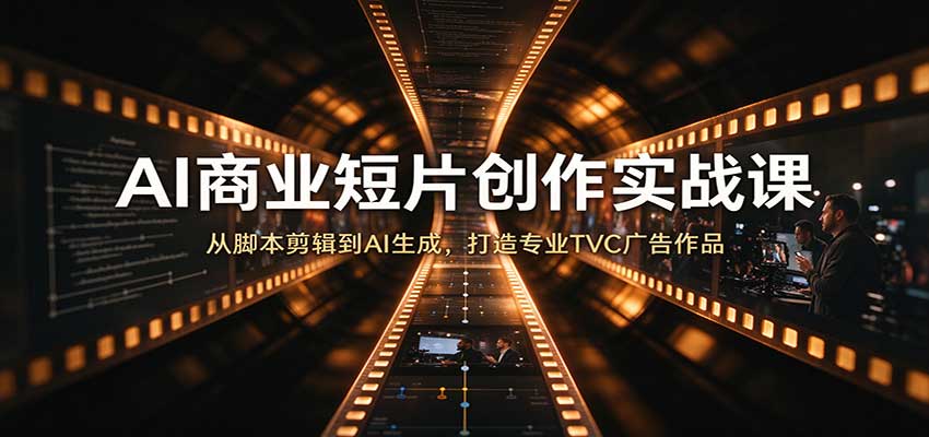 AI商业短片创作实战课:从脚本剪辑到AI生成,打造专业TVC广告作品-离锋创库