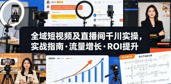 【精】老赵·全域短视频及直播间千川实操,实战指南·流量增长·ROI提升(26年6月更新) 【精】老赵·全域短视频及直播间千川实操,实战指南·流量增长·ROI提升(26年6月更新)
