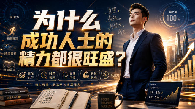 付费文章：为什么成功人士的精力都很旺盛？-离锋创库