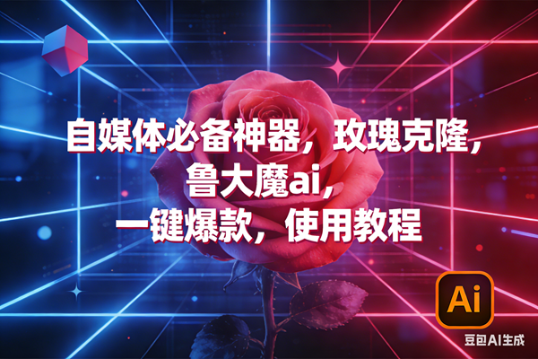 （17285期）玫瑰克隆神器，ai鲁大魔，自媒体必备工具，一键爆款神器，详细教程。-离锋创库