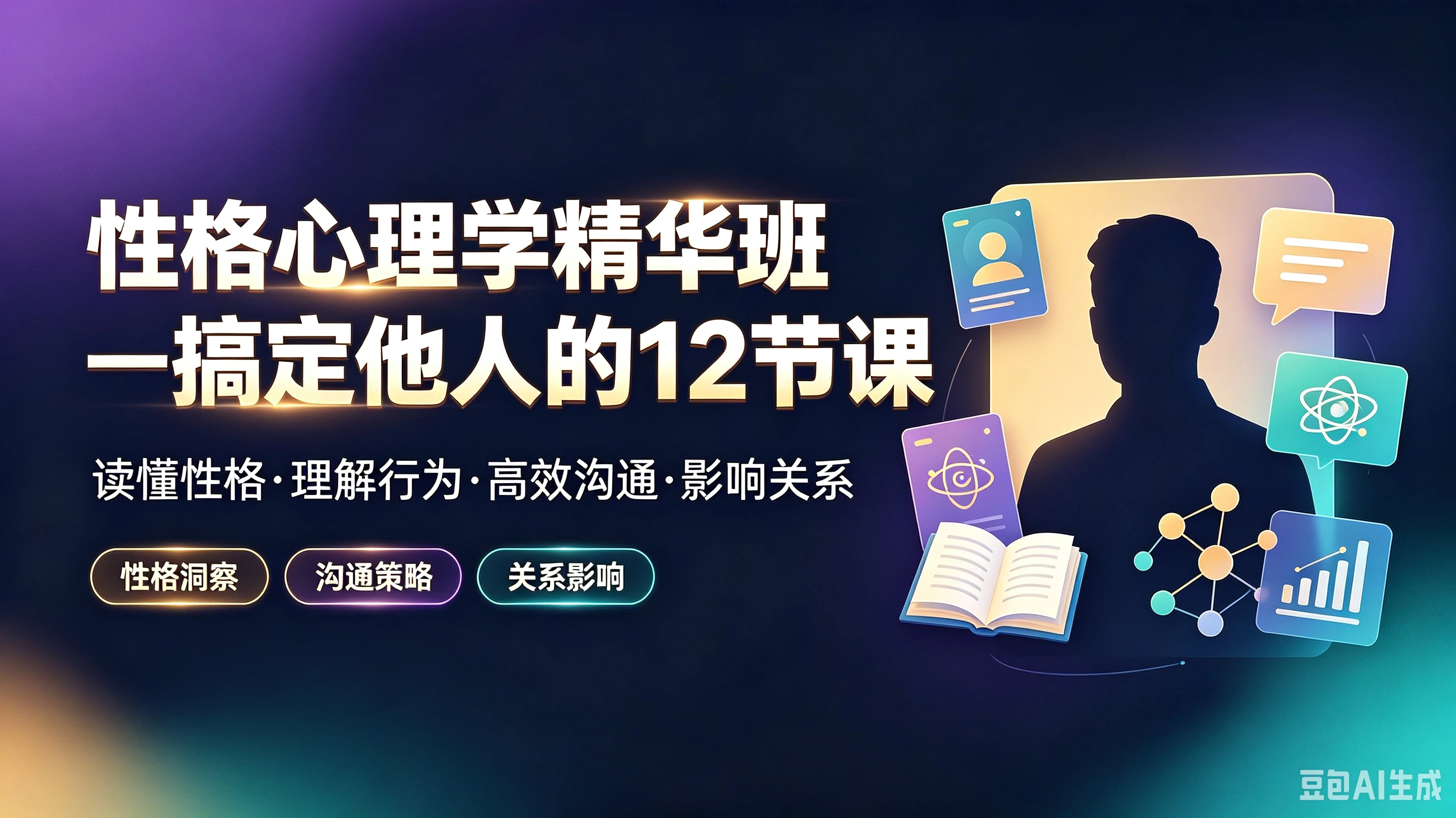【精】性格心理学精华班一搞定他人的12节课,读懂性格·理解行为·高效沟通·影响关系,性格洞察、沟通策略、关系影响 【精】性格心理学精华班一搞定他人的12节课,读懂性格·理解行为·高效沟通·影响关系,性格洞察、沟通策略、关系影响