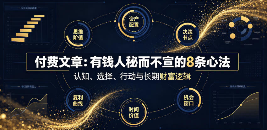 付费文章：有钱人秘而不宣的8条心法-离锋创库