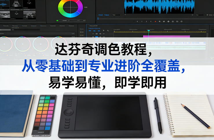 达芬奇调色教程，从零基础到专业进阶全覆盖，易学易懂，即学即用-离锋创库