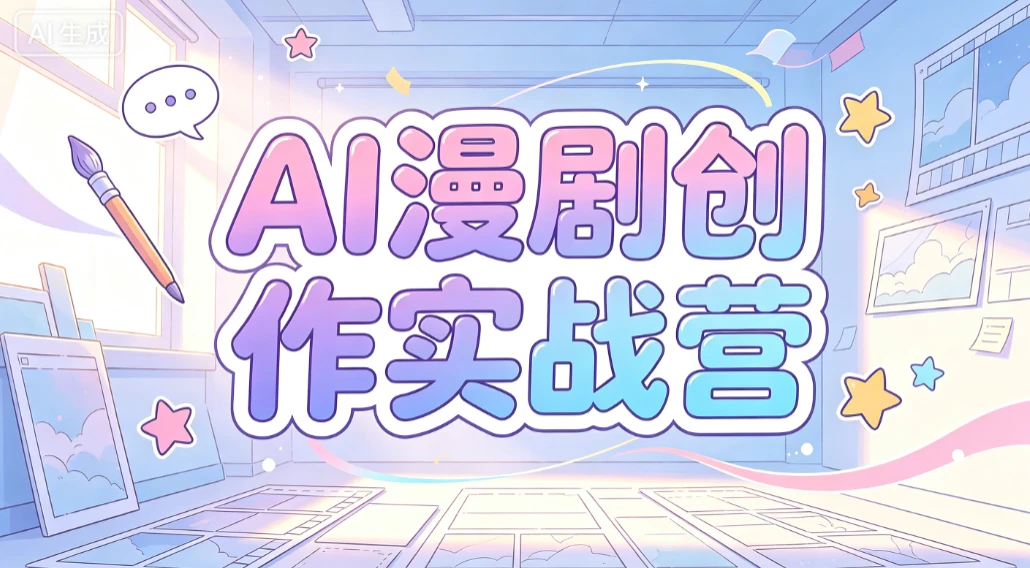 【精】AI漫剧创作实战营,剧本写了没人看?分镜画了不会动?这套课教你打通漫剧制作全链路,直接产出可传播成品-离锋创库