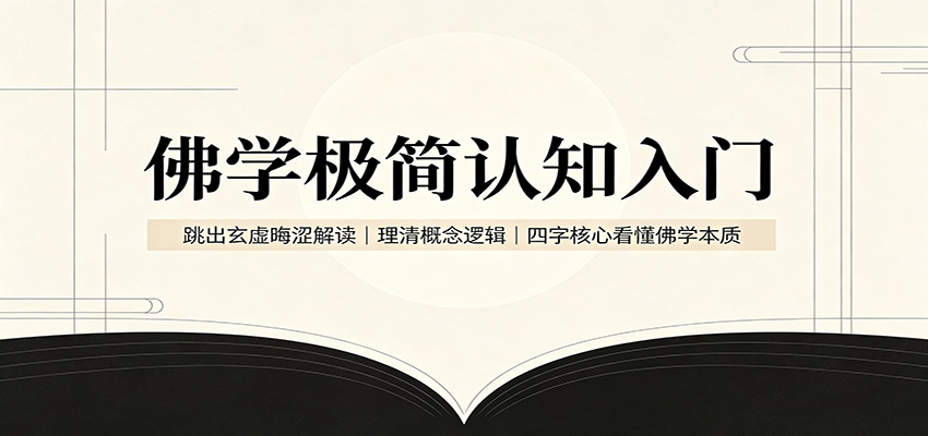 佛学极简认知入门：跳出玄虚晦涩解读，理清概念逻辑，四字核心看懂佛学本质-离锋创库