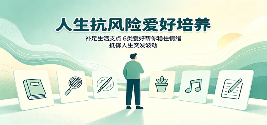人生抗风险爱好培养：补足生活支点，6类爱好帮你稳住情绪，抵御人生突发波动-离锋创库