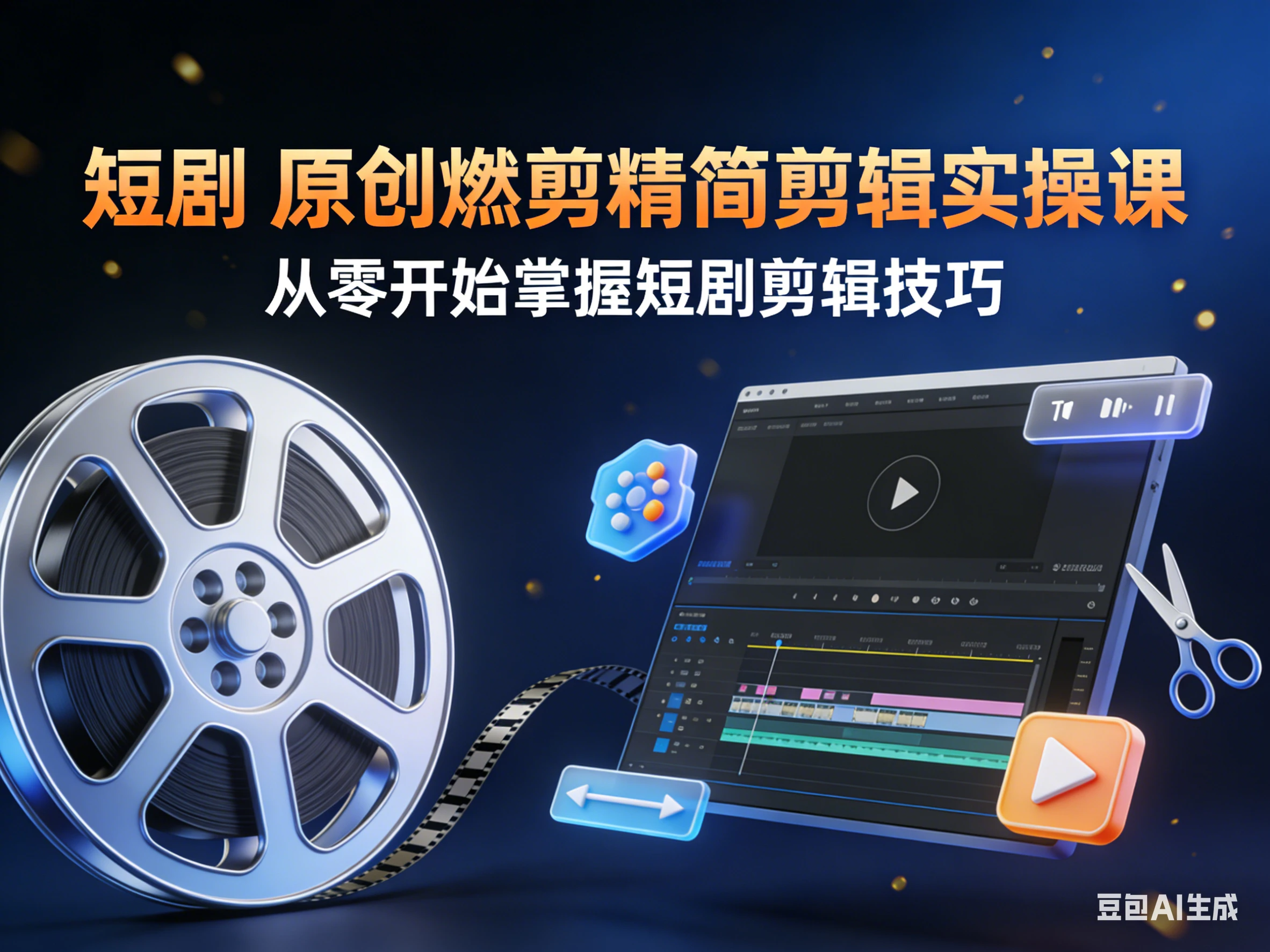短剧 原创燃剪精简剪辑实操课-离锋创库