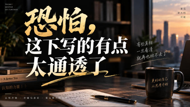 灏泽叔最新付费文章：恐怕，这下写的有点太通透了-离锋创库