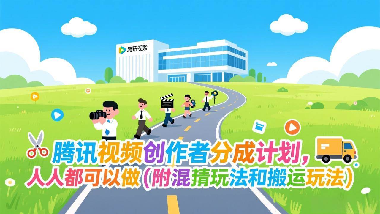（17137期）腾讯视频创作者分成计划，人人都可以做（附混剪玩法和搬运玩法）-离锋创库
