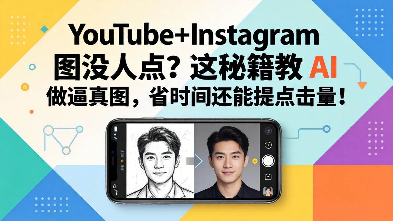 （17911期）YouTube+Instagram 图没人点？这秘籍教 AI 做逼真图，省时间还能提点击量-离锋创库
