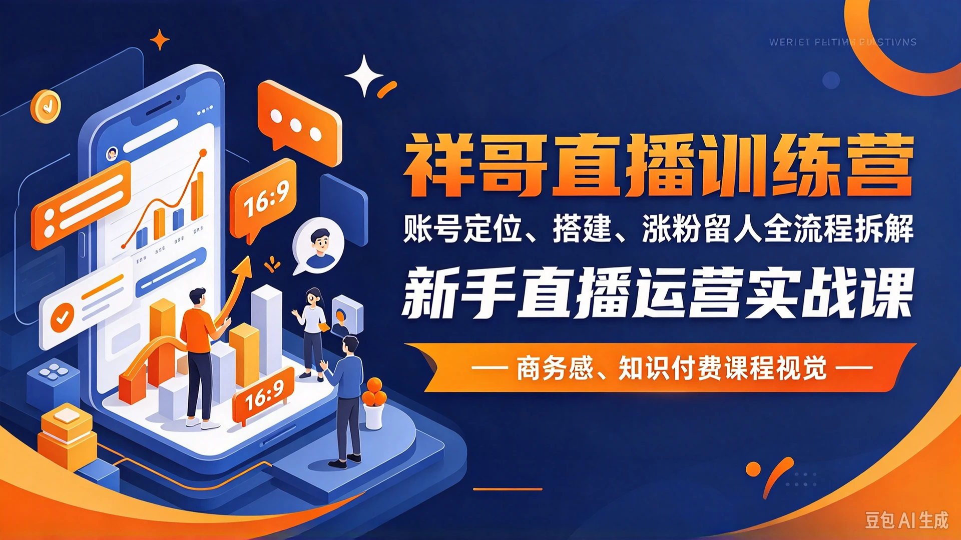 祥哥直播训练营,账号定位、搭建、涨粉留人全流程拆解,新手直播运营实战课-离锋创库