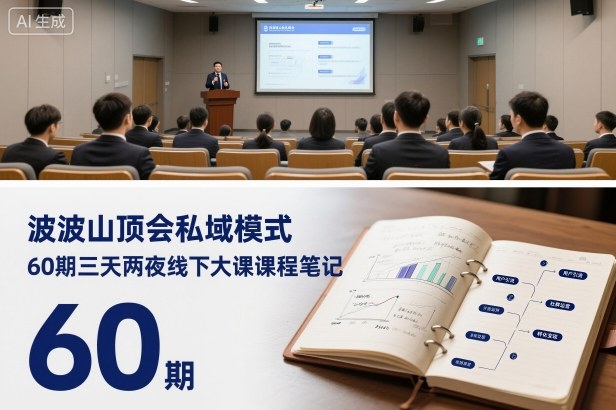 波波山顶会私域模式60期三天两夜线下大课课程笔记（文档）-离锋创库