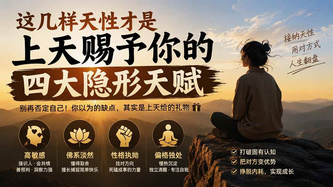 (19984期)付费文章:这几样天性才是上天赐予你的四大隐形天赋 (19984期)付费文章:这几样天性才是上天赐予你的四大隐形天赋