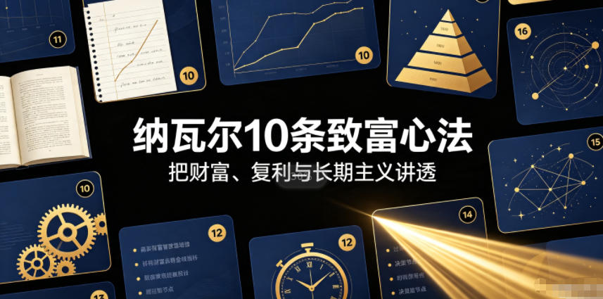 付费文章:纳瓦尔10条致富心法-离锋创库