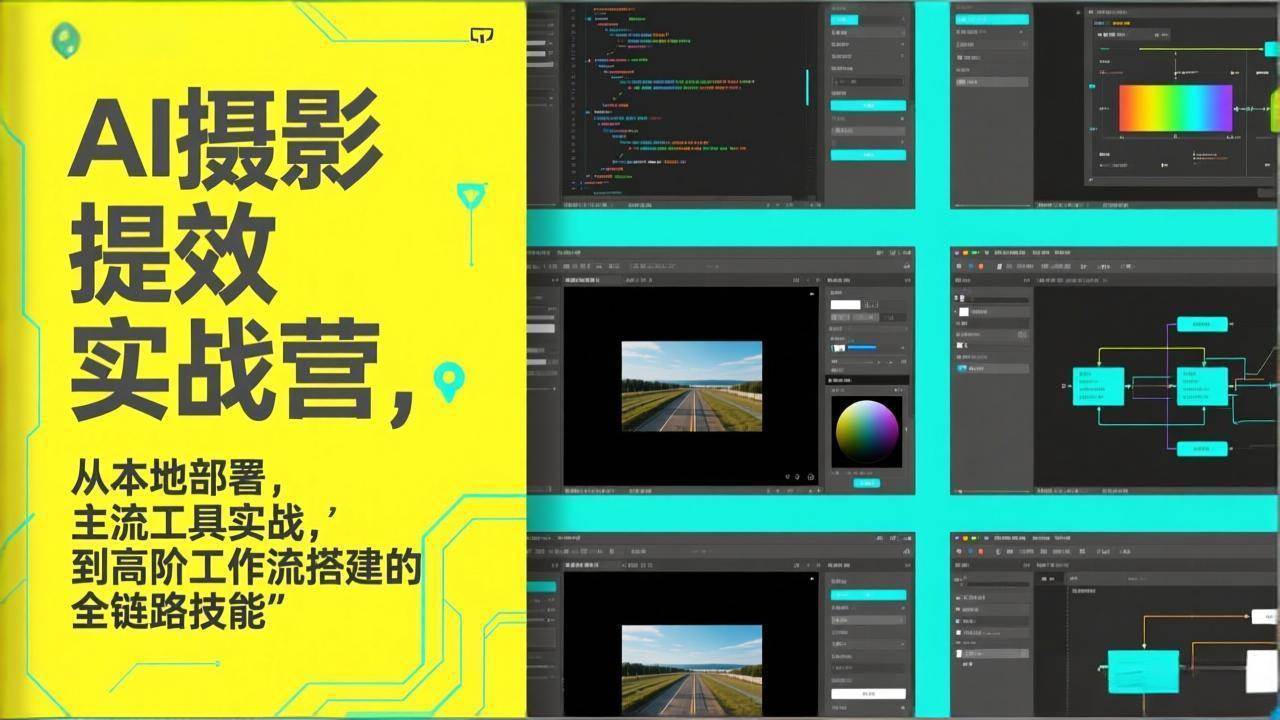 （17393期）AI+摄影提效实战营，从本地部署，主流工具实战，到高阶工作流搭建的全链路技能-离锋创库