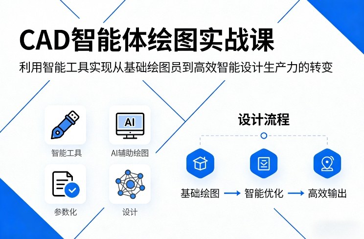 CAD智能体绘图实战课，利用智能工具，实现从基础绘图员到高效智能设计生产力的转变-离锋创库