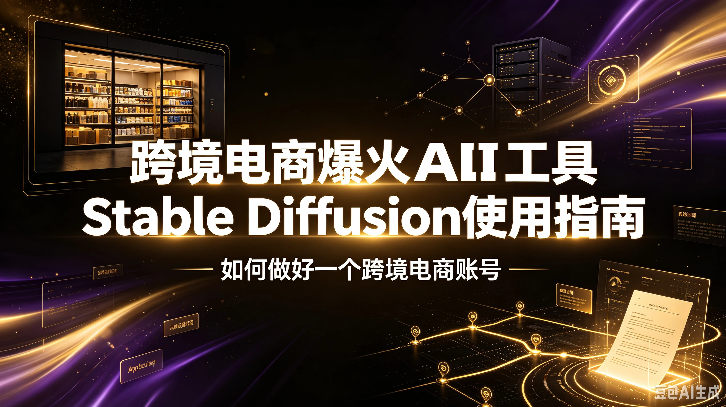 跨境电商爆火AI工具Stable Diffusion使用指南,如何做好一个跨境电商账号-离锋创库