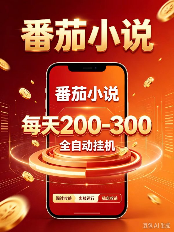 门槛极低的番茄全自动小说，日入200-300，项目非常火爆-离锋创库