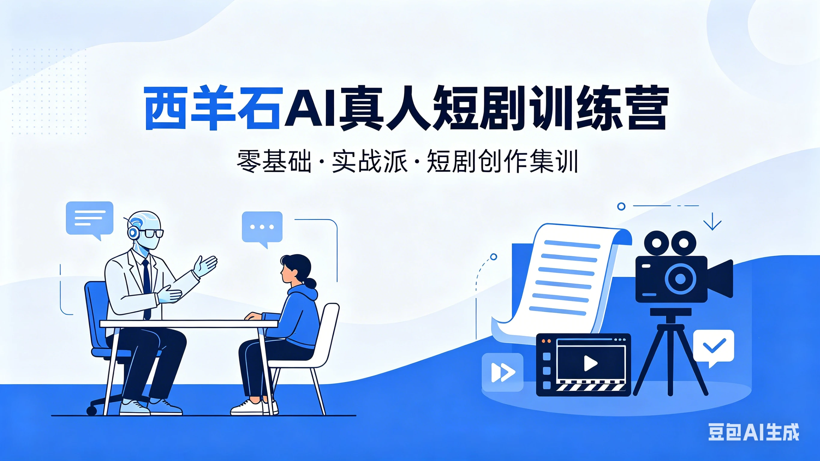 【精】西羊石 AI真人短剧训练营，零基础·实战派·短剧创作集训-离锋创库