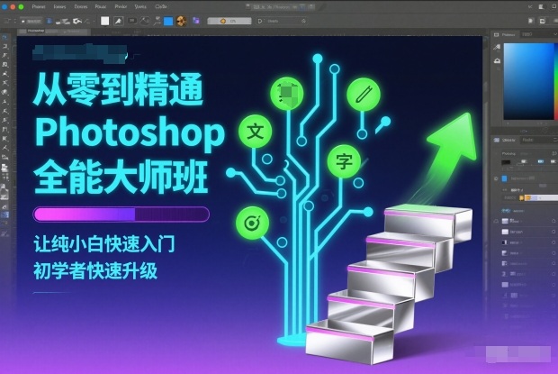 从零到精通Photoshop全能大师班，让纯小白快速入门，初学者快速升级-离锋创库