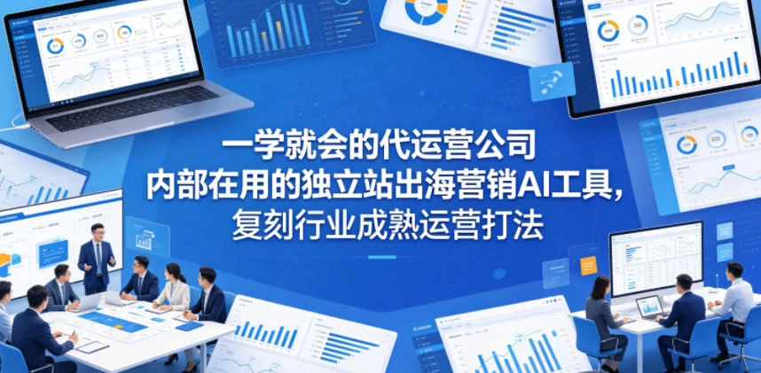 【精】一学就会的代运营公司内部在用的独立站出海营销AI工具，复刻行业成熟运营打法-离锋创库