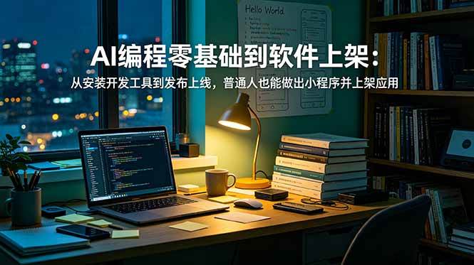 （19109期）AI编程零基础到软件上架：从安装开发工具到发布上线，普通人也能做出小程序并上架应用商店-离锋创库