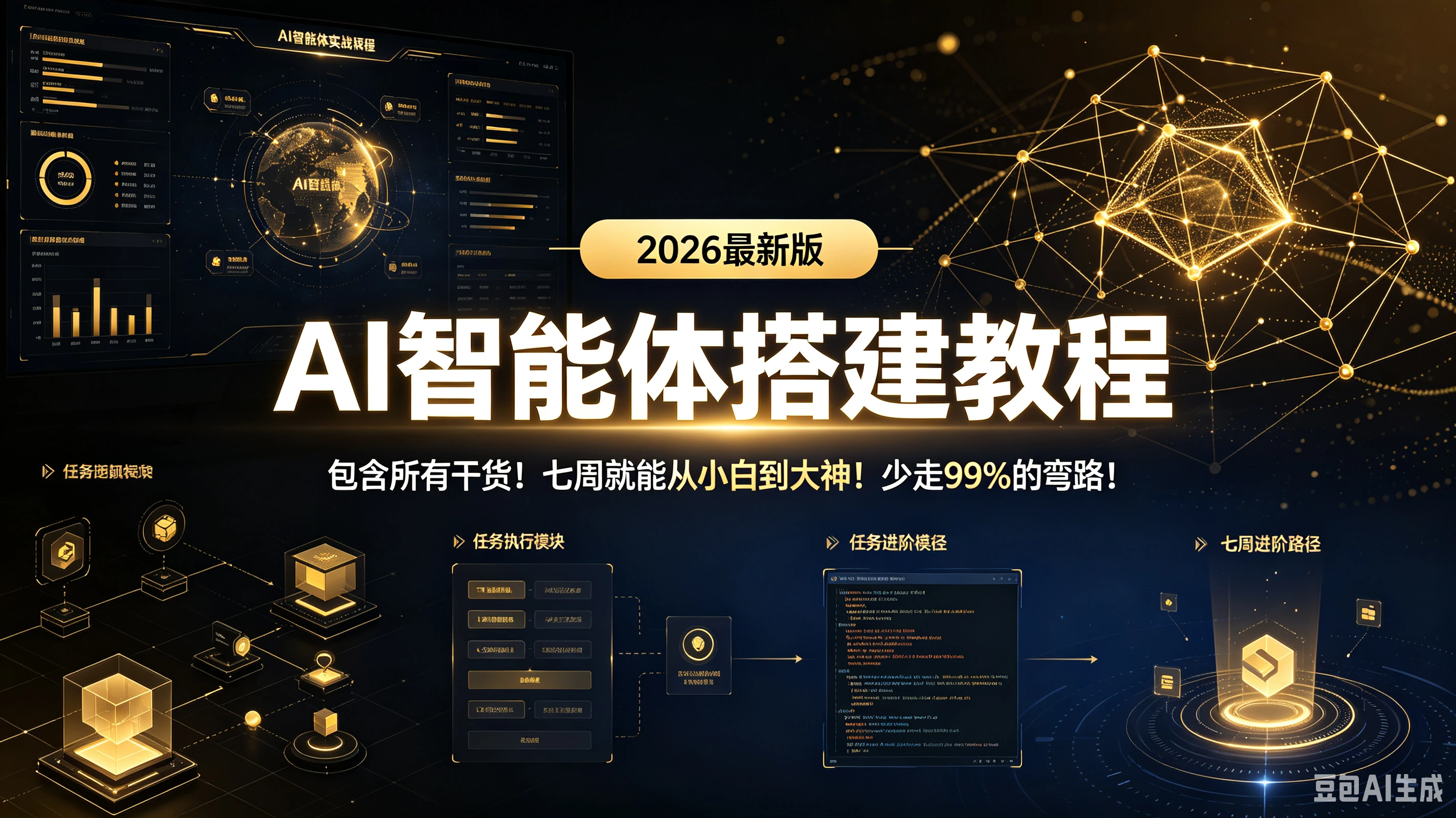 【精】AI智能体搭建教程,2026最新版,包含所有干货!七周就能从小白到大神!少走99%的弯路! 【精】AI智能体搭建教程,2026最新版,包含所有干货!七周就能从小白到大神!少走99%的弯路!
