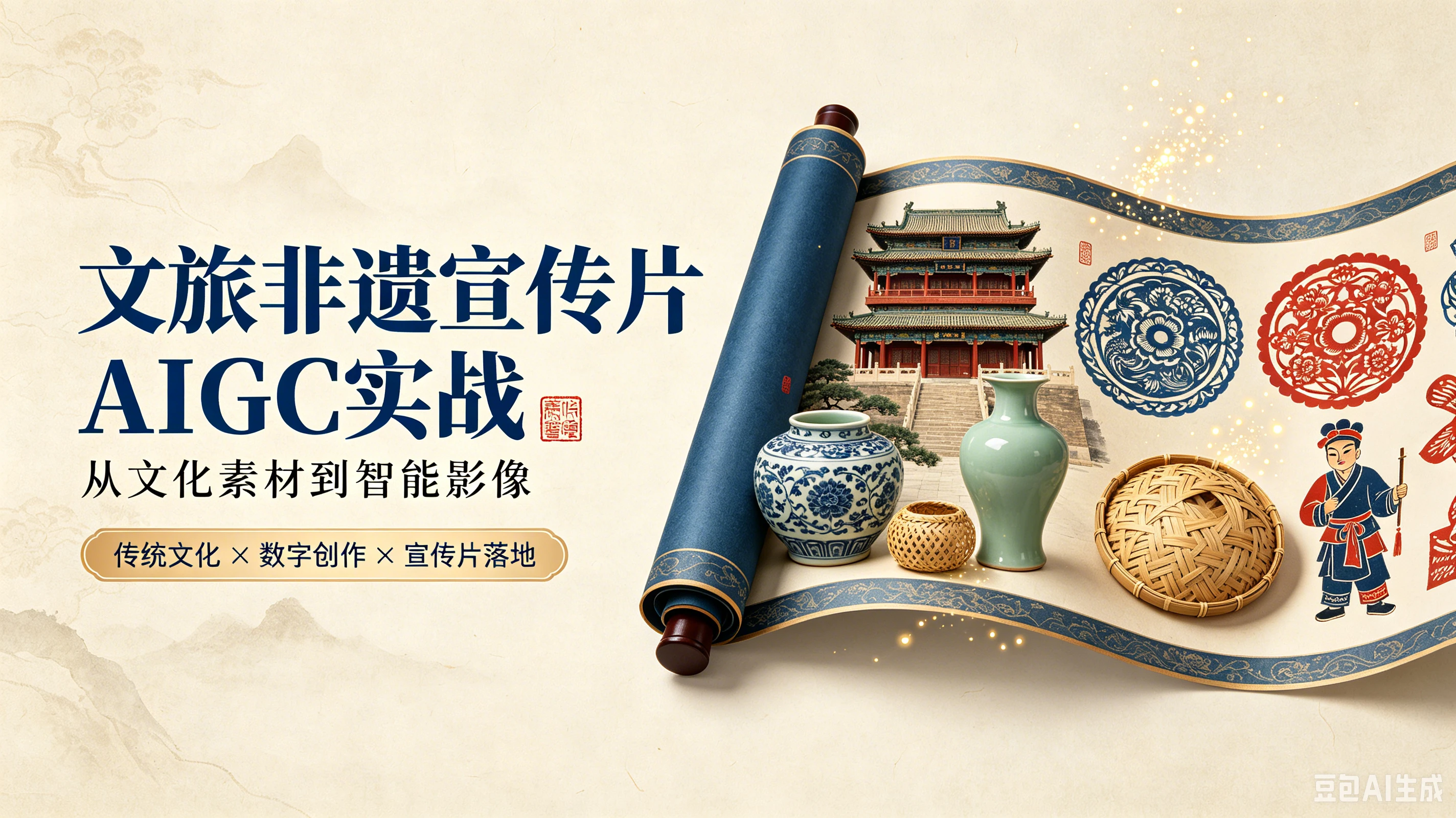 【精】文旅非遗宣传片AIGC实战:一人导演组从文化素材到智能影像,GPT Image2+Seedance2.0全流程 【精】文旅非遗宣传片AIGC实战:一人导演组从文化素材到智能影像,GPT Image2+Seedance2.0全流程