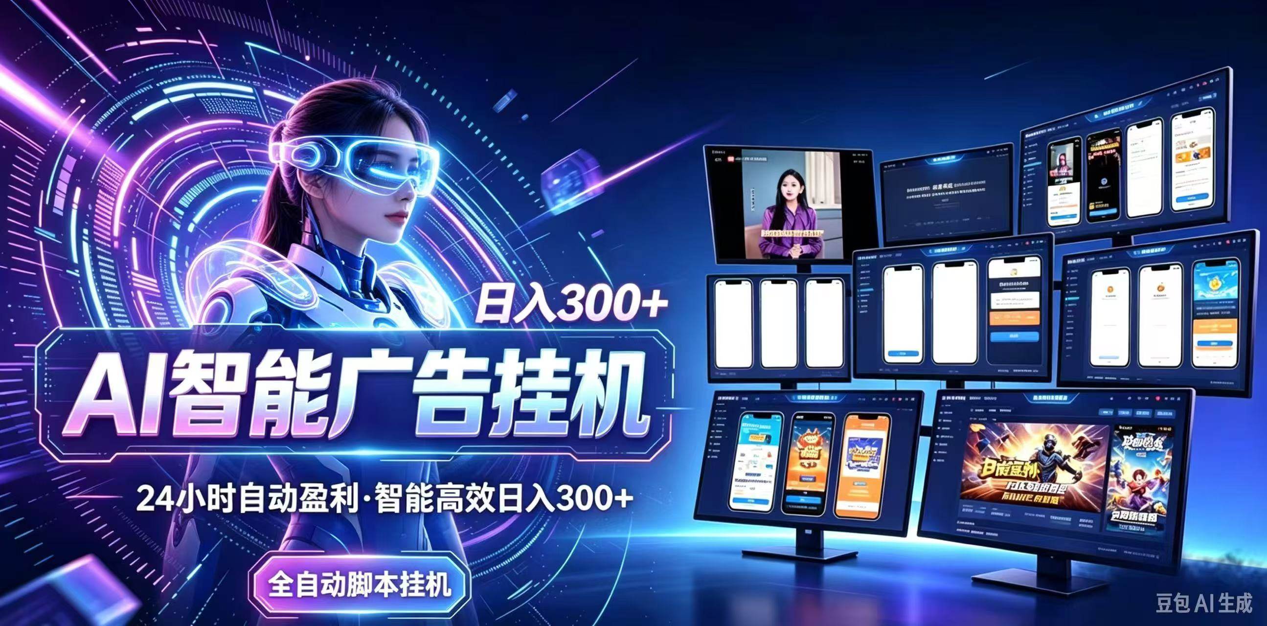 （21068期）24小时AI广告挂机｜在家就能做的被动副业-离锋创库