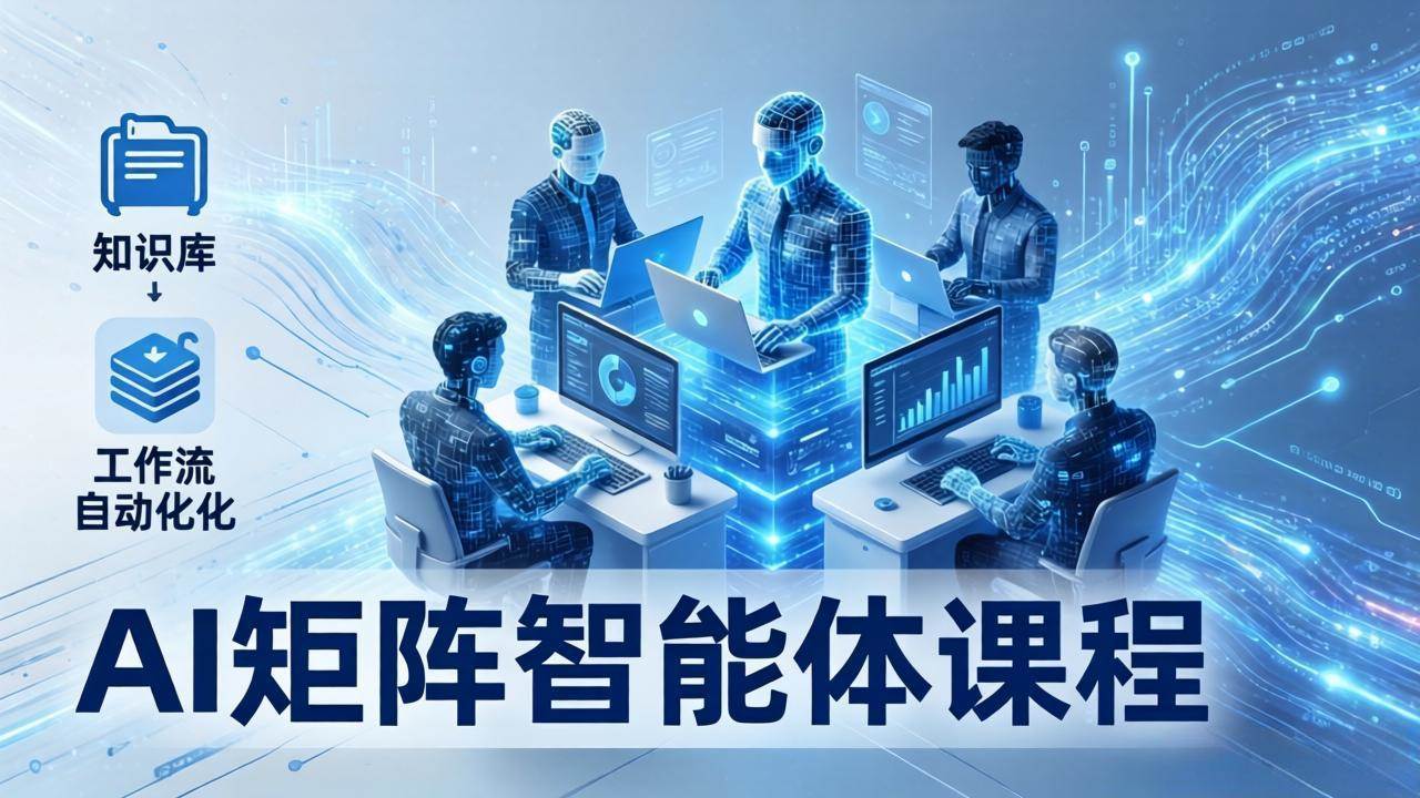 （17759期）AI矩阵智能体实战：100个数字员工批量生产内容，文本知识库+工作流自动化全搞定-离锋创库