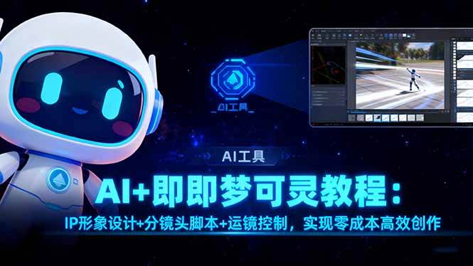 （16423期）AI+即梦可灵教程：IP形象设计+分镜头脚本+运镜控制，实现零成本高效创作-离锋创库