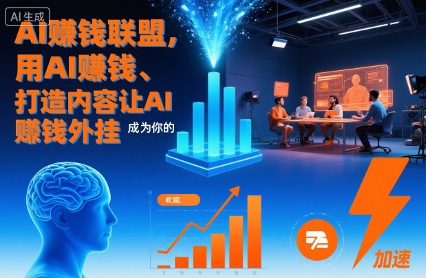 AI賺钱联盟，用AI賺钱、打造内容让AI成为你的賺钱外挂-离锋创库