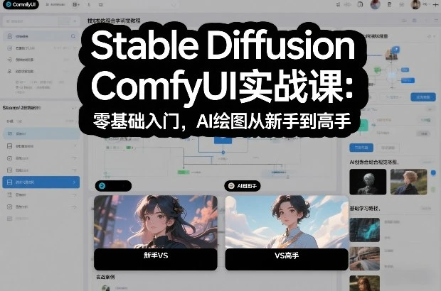 【精】Stable Diffusion ComfyUI实战课：零基础入门，AI绘图从新手到高手-离锋创库