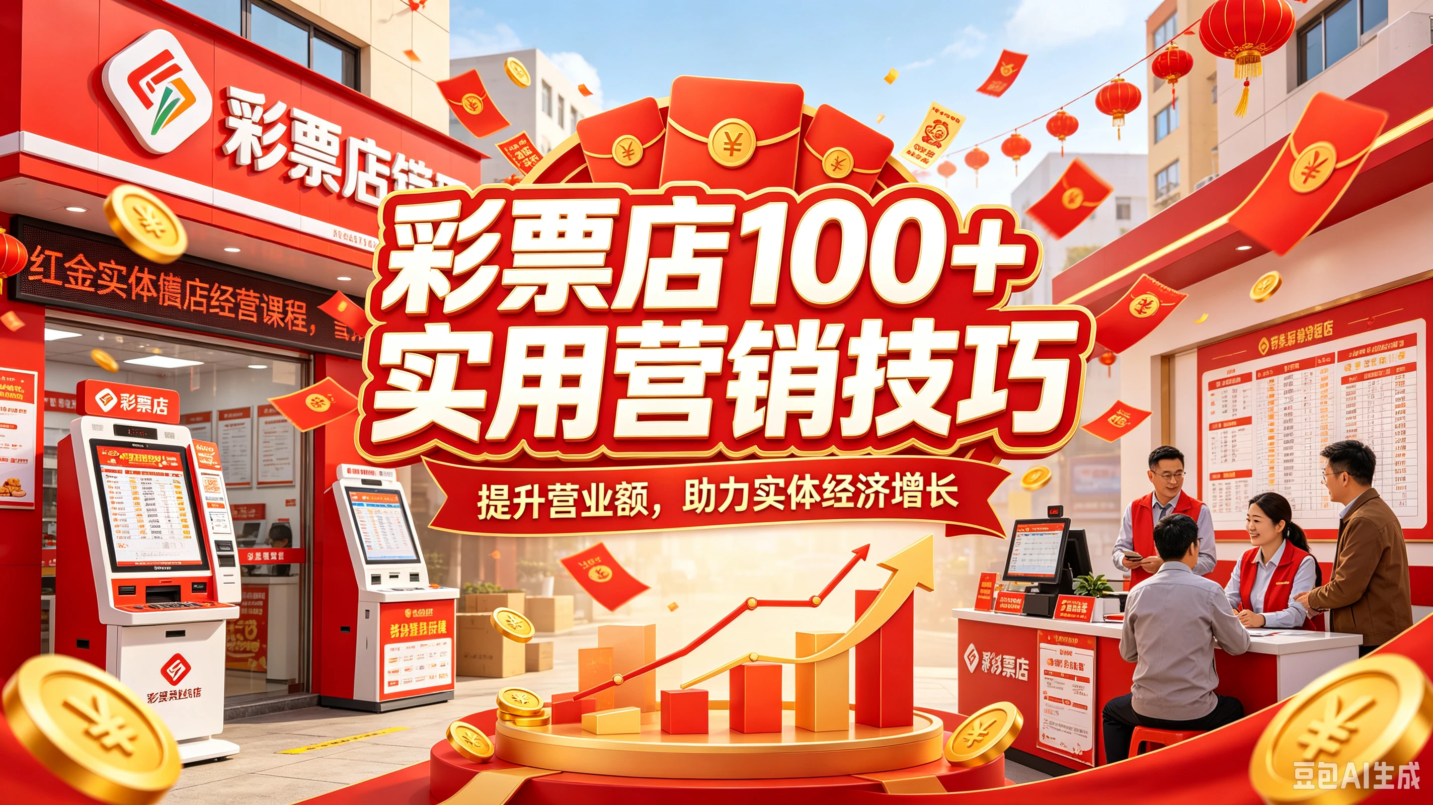 【精】彩票店100+实用营销技巧，提到营业额，助力实体经济增长-离锋创库