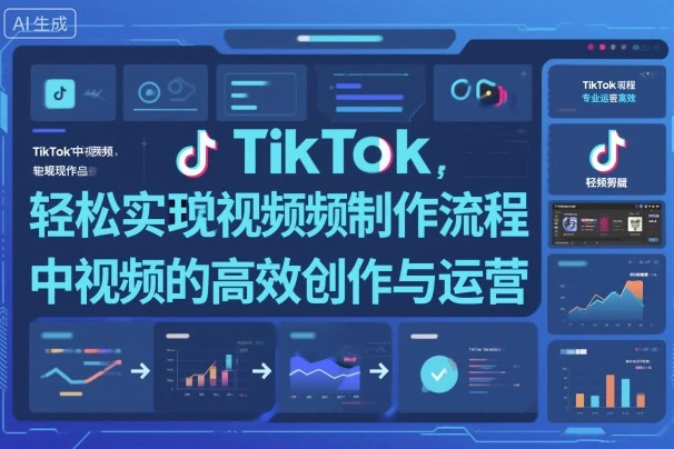 【精】TikTok中视频制做流程，轻松实现Tk中视频的高效创作与运营-离锋创库