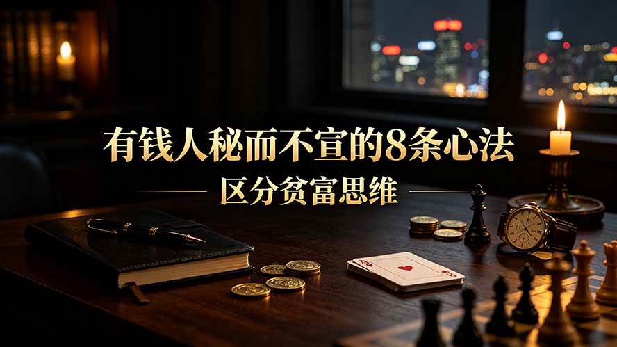 （19413期）付费文章：有钱人秘而不宣的8条心法｜区分贫富思维-离锋创库
