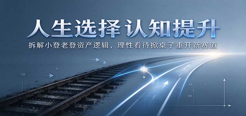 人生选择认知提升：拆解小登老登资产逻辑，理性看待掀桌子重开新赛道-离锋创库