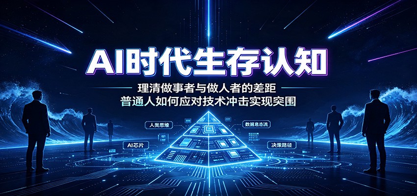 AI时代生存认知：理清做事者与做人者的差距，普通人如何应对技术冲击实现突围-离锋创库