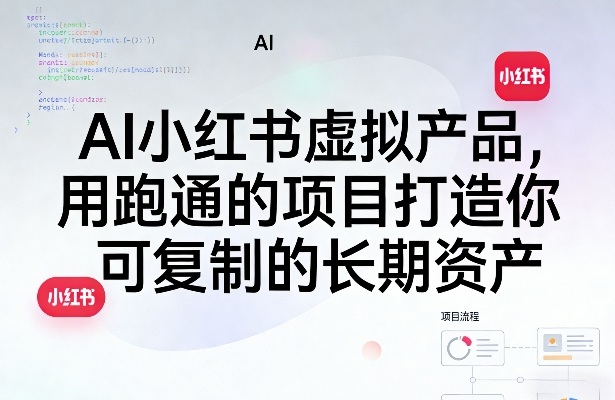 AI小红书虚拟产品,用跑通的项目打造你可复制的长期资产 AI小红书虚拟产品,用跑通的项目打造你可复制的长期资产