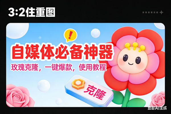 (16929期)玫瑰克隆神器,ai鲁大魔,自媒体必备的软件,一键爆款工具,详细教程-离锋创库