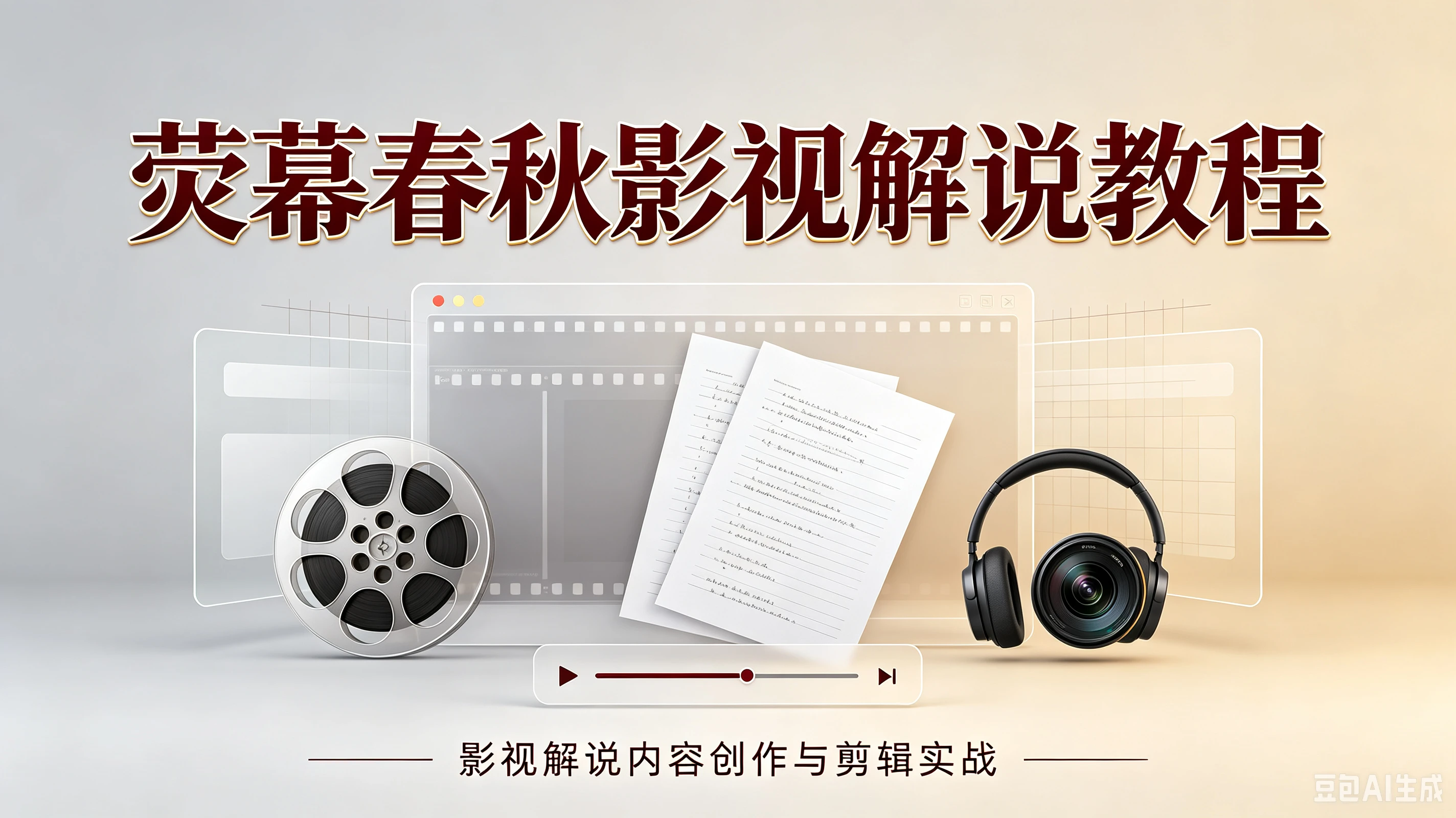 【精】抖音58W粉丝博主荧幕春秋影视解说教程，零基础搞定影视解说完整成片-离锋创库