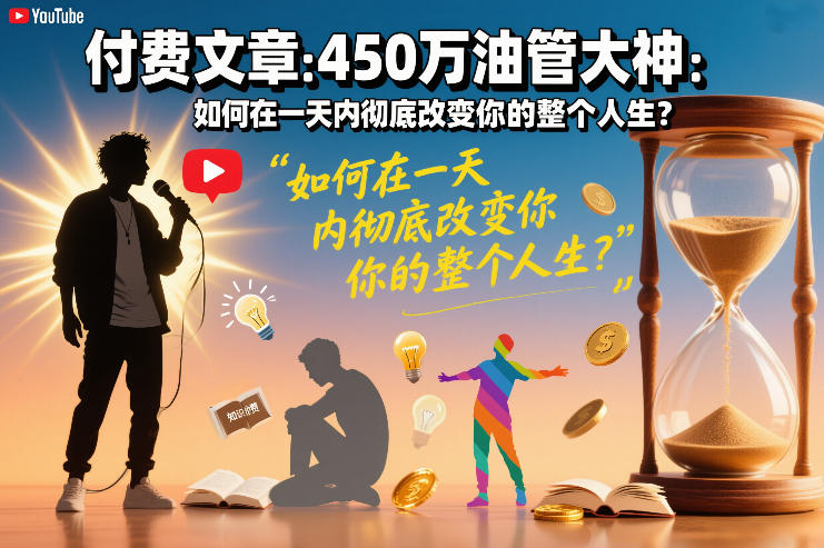 付费文章：450万油管大神：如何在一天内彻底改变你的整个人生？-离锋创库