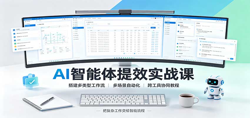 AI智能体提效实战课：搭建多类型工作流，多场景自动化，跨工具协同教程-离锋创库