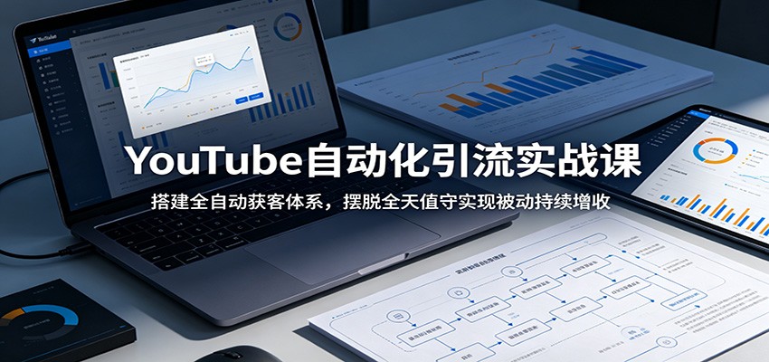 YouTube自动化引流实战课：搭建全自动获客体系，摆脱全天值守实现被动持续增收-离锋创库