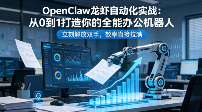 OpenClaw龙虾自动化实战:从0到1打造你的全能办公机器人,立刻解放双手,效率直接拉满-离锋创库